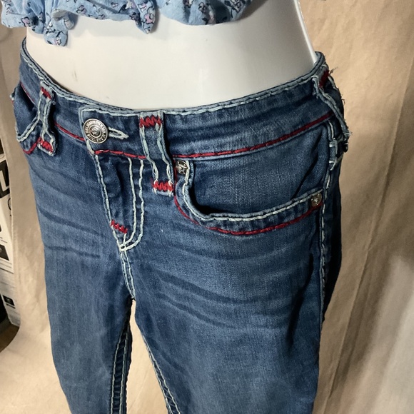 True Religion Dark Blue Jeans with Design - Picture 6 of 9